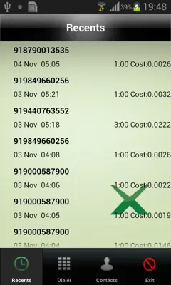 Xtravoip Dialer android App screenshot 2